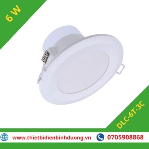 ĐÈN LED DOWNLIGHT 3 MÀU DLC 6W