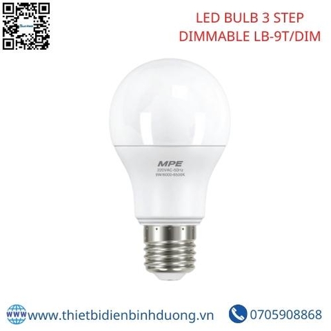 LED BULB 3 STEP DIMMABLE LB-9T/DIM