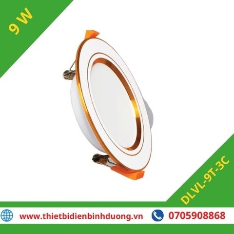 ĐÈN LED DOWNLIGHT 3 MÀU DLV 9W Ø105