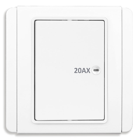 BỘ CÔNG TẮC ĐƠN 2 CỰC Schneider, Màu trắng