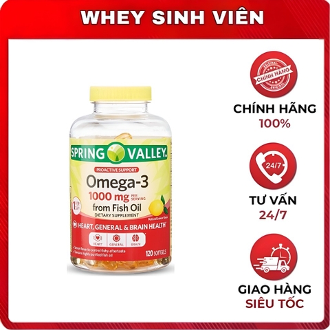 Spring Valley Omega 3 1000mg - 120 viên