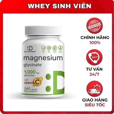 Deal Supplement Magnesium Glycinate with Vitamin C - 240 viên