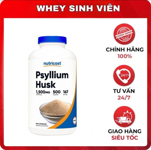 Nutricost Psyllium Husk (500 viên)