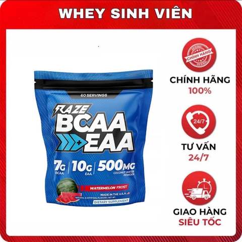 Raze EAA + BCAA (750g) - 60 lần dùng