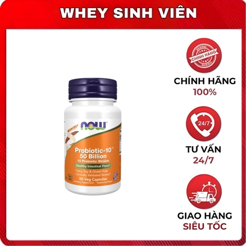 Now Probiotic-10-50 Billion ( 50 viên )