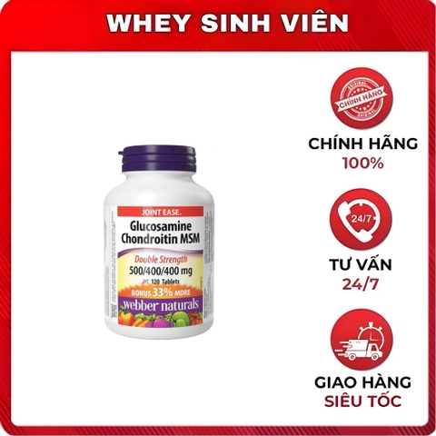 Webber Naturals Glucosamine Chondroitin MSM - 120viên