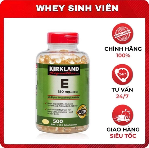 Kirkland Vitamin E 180mg (500 viên)