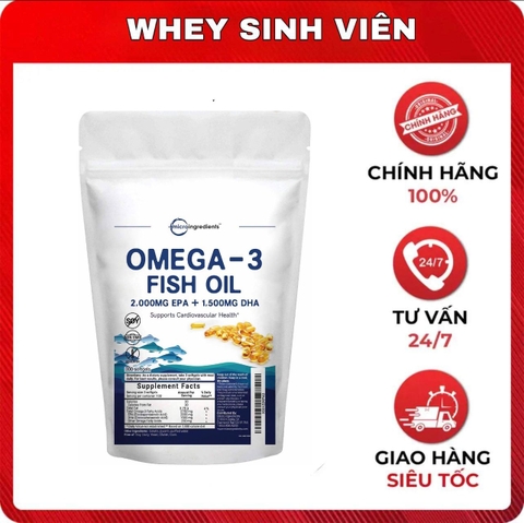 Micro Ingredients Omega 3 (300 viên)
