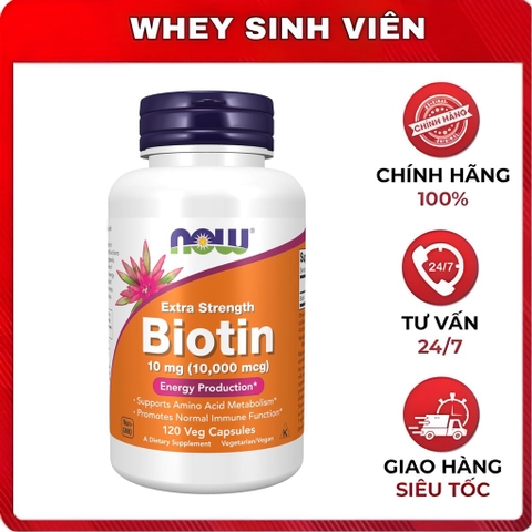 Now Biotin 10mg - 120 viên