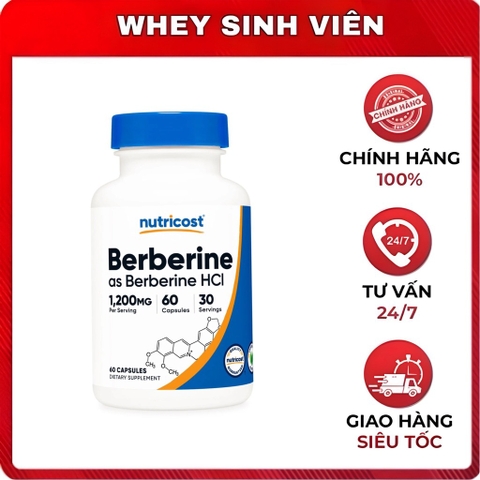 Nutricost Berberine 1200mg - 60viên