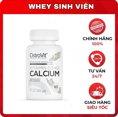 OSTROVIT VITAMIN D3+K2 CALCIUM (90 VIÊN)