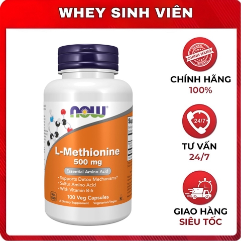Now L-Methionine (500mg) - 100 viên