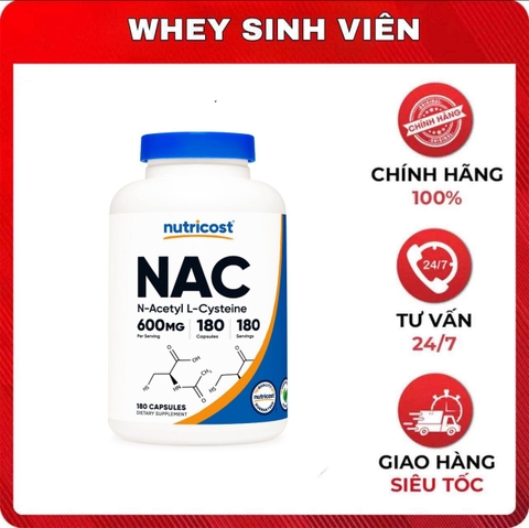 Nutricost NAC (180 viên)