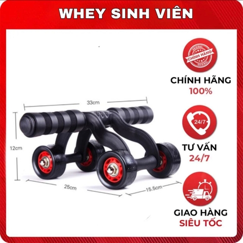 Con lăn tập bụng 4 bánh