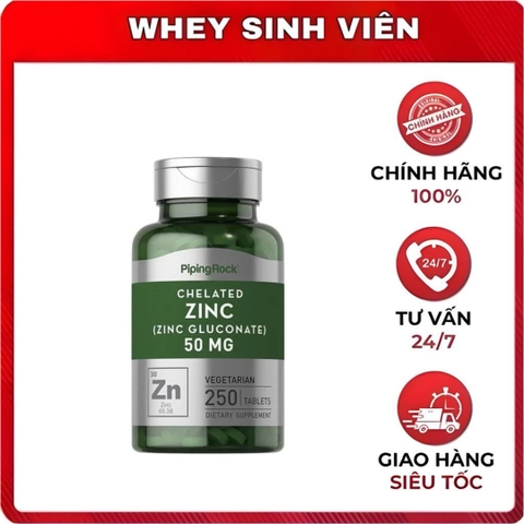 Piping Rock Zinc (50mg) - 250 viên