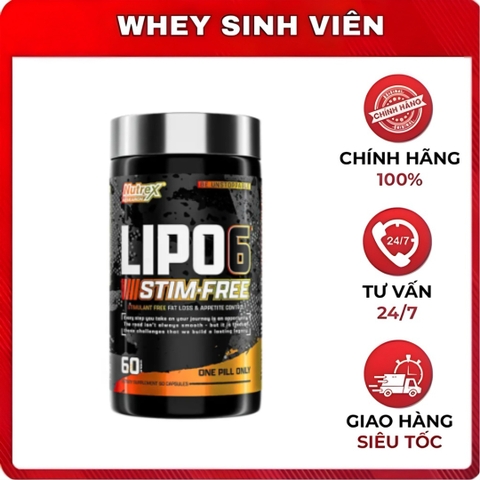 Lipo 6 Black Stim Free (60 viên)