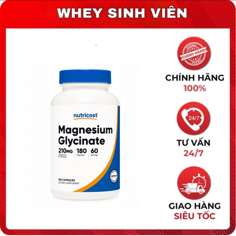 Nutricost Magnesium Glycinate (180 viên)