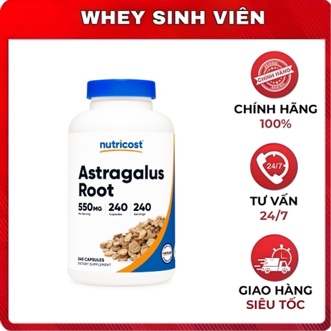 Nutricost Astragalus Root ( 550mg ) - 240 viên