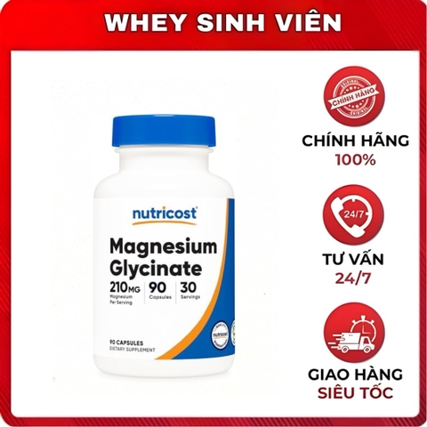 Nutricost Magnesium Glycinate ( 90 viên )