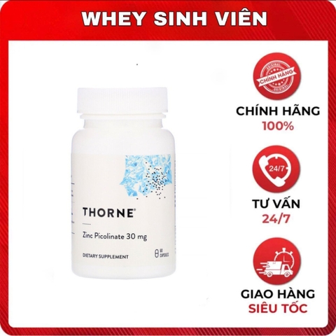 Thorne Zinc Picolinate - 60 viên - 30mg