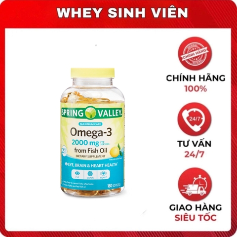 Omega 3 Spring 2000MG 180 viên