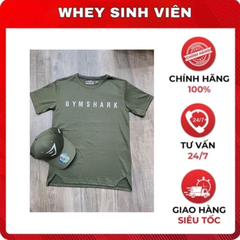 Áo phông vải sần chữ GYMSHARK