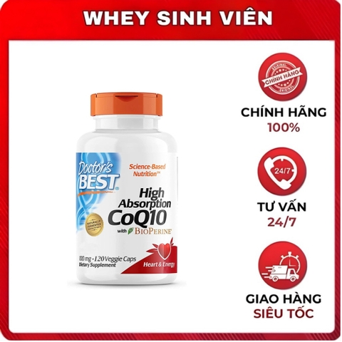 Doctor's Best CoQ10 High Absorption 100mg - 120 viên