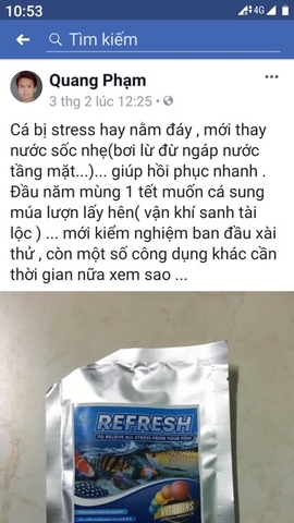 Vitamin REFRESH Dưỡng Cá dành cho mọi loại cá cảnh - HÀNG CÔNG TY