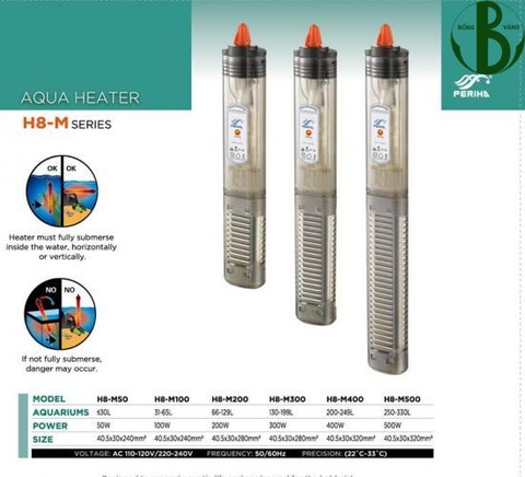 Sưởi Có Vỏ Bọc Periha H8-M siêu bền và an toàn-100W-500W