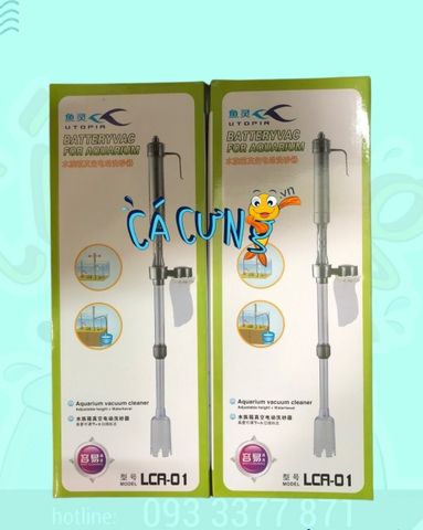 Máy Hut Phân Hồ Cá Bằng Pin UTOPIA LCA-01