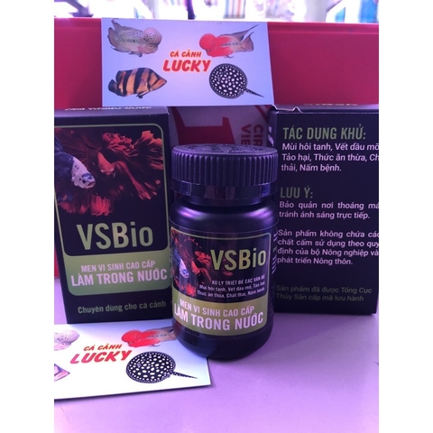 Men Vi Sinh VS Bio dạng BỘT - Xử Lý Nước Hồ Cá cảnh