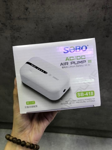 Máy sủi oxy tích điện 1 vòi siêu êm Sobo SB 418 (Hàng Công Ty)