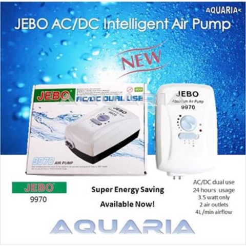 Máy Sủi Oxy Bình Tích Điện JEBO 9970 CAO CẤP - Dùng Đc Khi Cúp Điện (Hàng Công Ty)