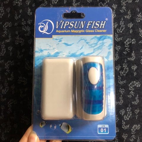 Nam Châm Vệ Sinh Bể Cá Vipsun Fish 01 (4x7cm) - Hàng Công ty