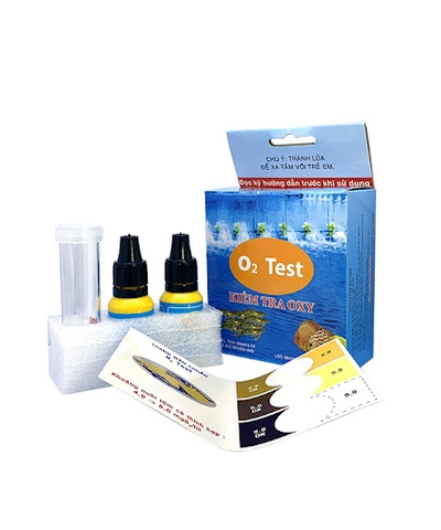 O2 Test Kit - Kiểm Tra Nhanh Hàm Lượng Oxy Có Trong Nước Bể Cá Cảnh, Thuỷ Sinh (hàng Việt Nam)