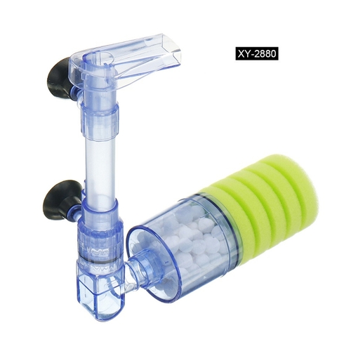 Lọc BIO mini, lọc vi sinh XY-2880 XY-2881 cho bể cá, hồ thủy sinh kèm vật liệu lọc (lọc đơn 1 đầu)