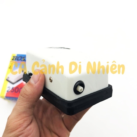 Máy sủi khí oxy 1 vòi BOSS 2500 siêm êm cho hồ cá cảnh - HÀNG CÔNG TY