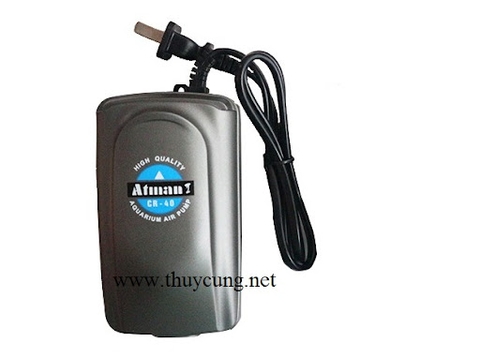 Máy sủi khí bể cá Atman CR-40 (2 vòi) (chạy rất êm)