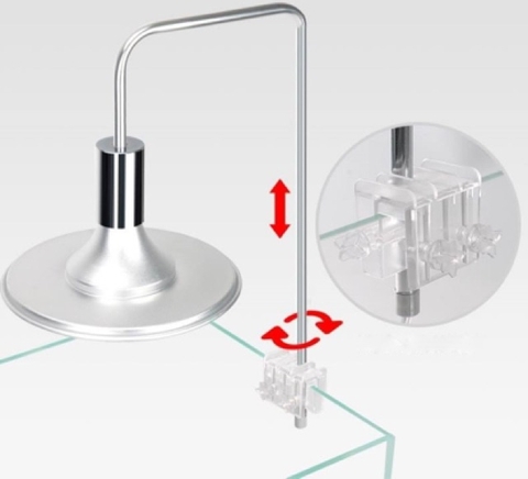 Đèn Led XINMA Siêu Sáng - Đèn Led Đĩa Kẹp Thành Hồ Cá, Hồ Thủy Sinh Lớn - Đèn Led Rọi 20W, 40W
