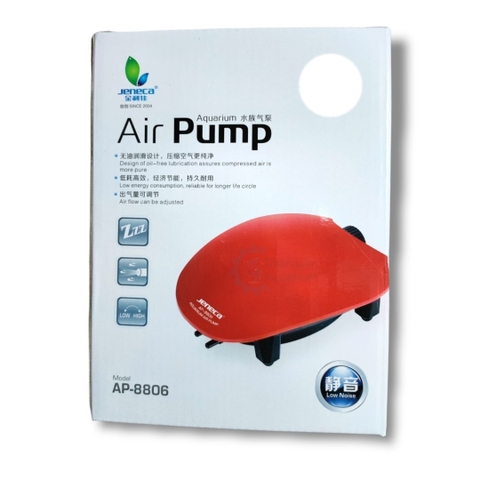 Máy Sủi Oxy bể cá Jeneca AP-8803/ 8806 hàng cao cấp, máy êm, khỏe, tiết kiệm điện