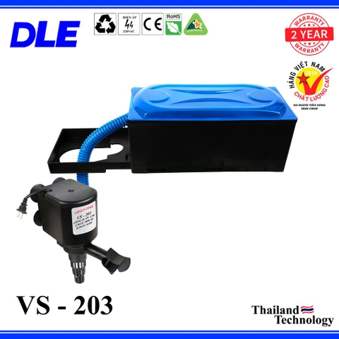Máy Bơm Lọc Máng Hồ Cá Vipsun VS-203 - Có Bông Lọc