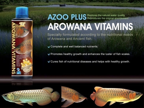 AZOO PLUS AROWANA VITAMIN ( CUNG CẤP VITAMIN , GIÚP CÁ SUNG , ĂN MẠNH )