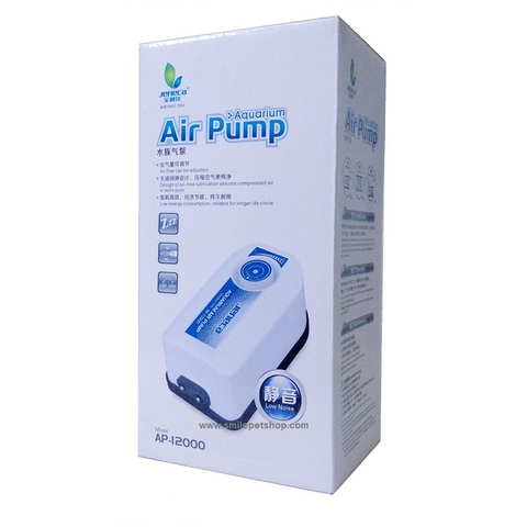 Máy Sủi, Sục Khí Oxi Máy Bơm Khí 2 Vòi AP-12000 JENECA-Siêu Êm