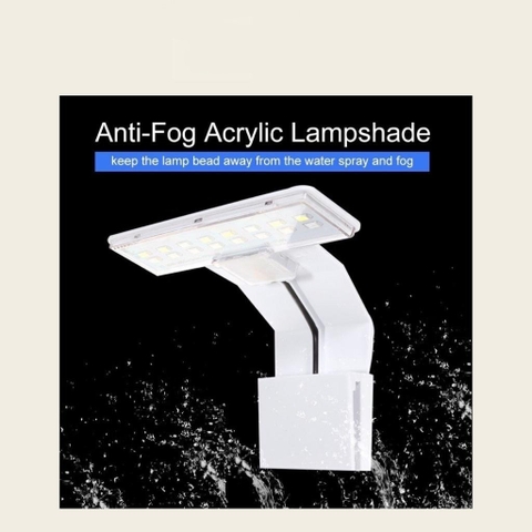 Đèn LED Kẹp Thành Bể Cá RGB M-180 Đèn LED Trắng/ Xanh/ 3 Màu