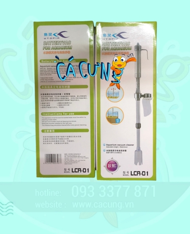 Máy Hut Phân Hồ Cá Bằng Pin UTOPIA LCA-01