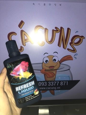 DUNG DỊCH VITAMIN REFRESH 100ml cho cá cảnh chống stress (Hàng Công Ty - Cá Cưng)