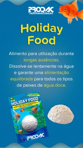 Prodac Holiday Food 20g - Thức ăn tan chậm dành cho cá cảnh khi du lịch vắng nhà (Hàng Cty)