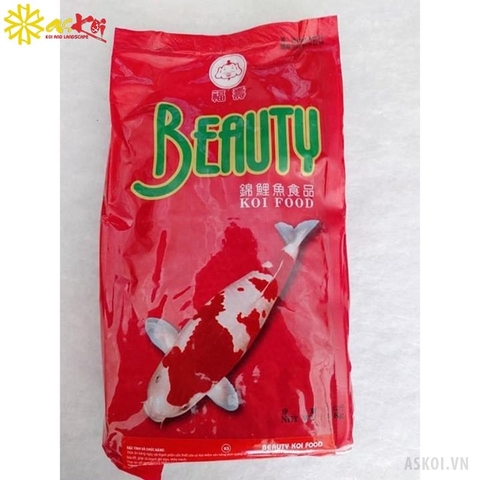 Thức ăn cho cá Koi tăng màu Beauty Koi Food 1kg