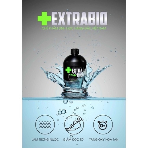 MEN VI SINH EXTRA BIO CAO CẤP CHO CÁ CẢNH - EXTRABIO LÀM TRONG NƯỚC