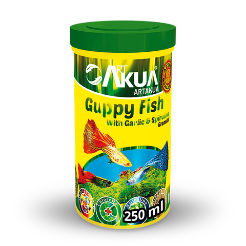 A20- ARTAKUA GUPPY FISH WITH SPIRULIN-Thức ăn hoàn chỉnh dạng hạt siêu nhỏ nuôi cá có miệng nhỏ và các loại cá Biển